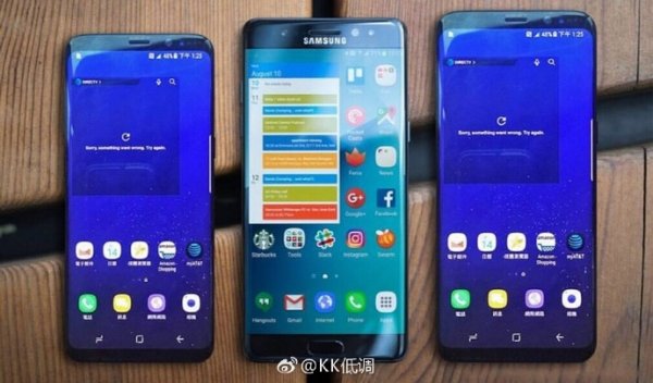 Galaxy S8 и Galaxy Note 7 сравнили на фото