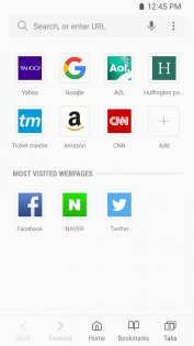 Samsung Internet Browser Beta 28.0.0.56. Скриншот 1