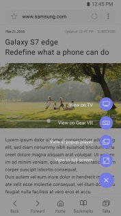 Samsung Internet Browser Beta 26.0.0.42. Скриншот 3