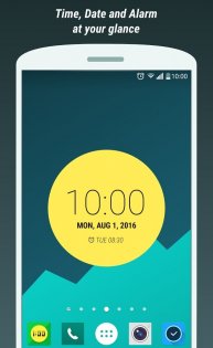 Touch Circle Clock Wallpaper + 1.4.0. Скриншот 1