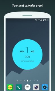 Touch Circle Clock Wallpaper + 1.5.3. Скриншот 4