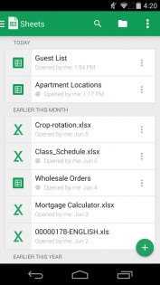 Google Таблицы 1.25.172.00.90. Скриншот 2