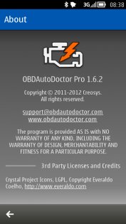 OBDAutoDoctor Pro 1.6.2. Скриншот 2
