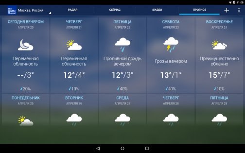 The Weather Channel 10.69.0. Скриншот 7