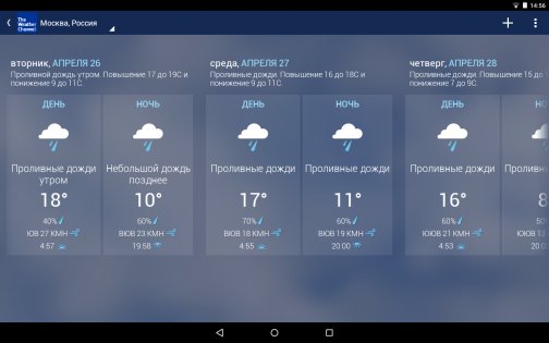 The Weather Channel 10.69.0. Скриншот 10