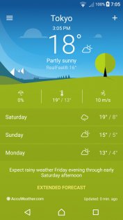 Xperia Погода 1.3.A.1.16.A. Скриншот 1