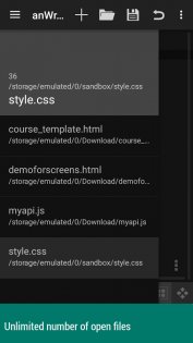 anWriter HTML editor 2.0.1. Скриншот 5