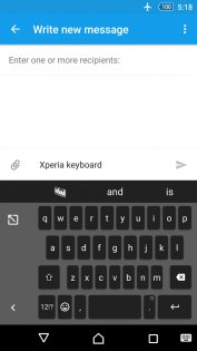 Клавиатура Xperia 8.1.A.0.12. Скриншот 3
