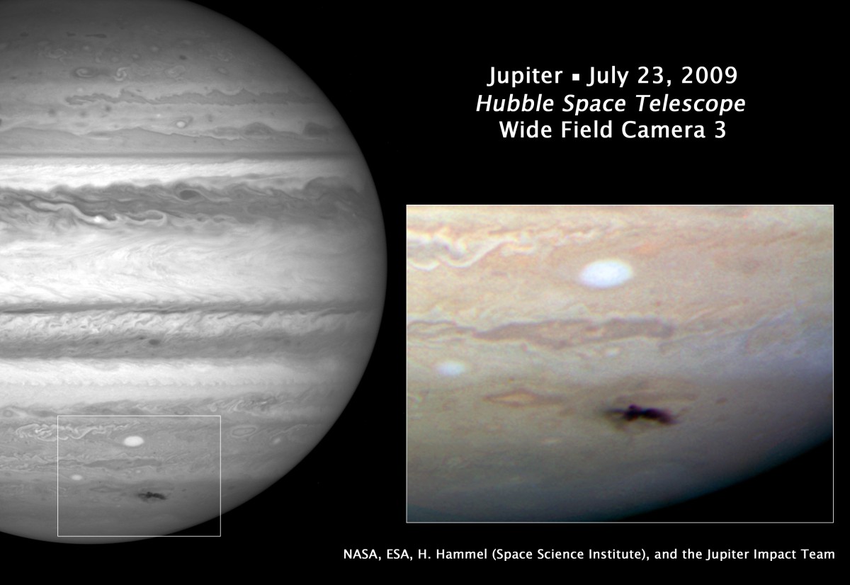 В 2009 году произошло столкновение Юпитера с кометой