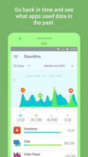 GlassWire - статистика трафика 3.0.380. Скриншот 2