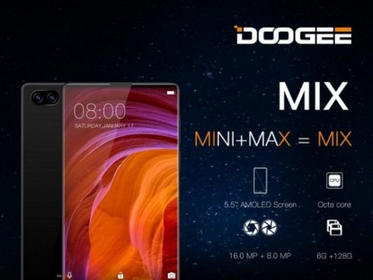 Doogee представила клон безрамочного Xiaomi Mi MIX