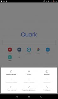 Quark Browser 6.11.2.531. Скриншот 4