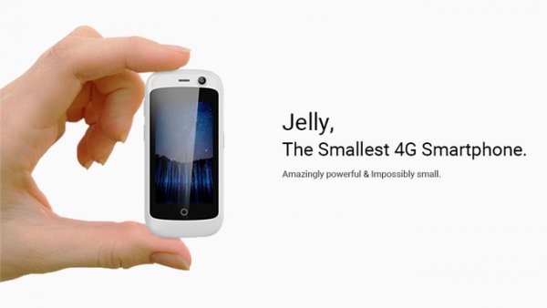 Jelly — смартфон на 2,45 дюйма с Android 7.0