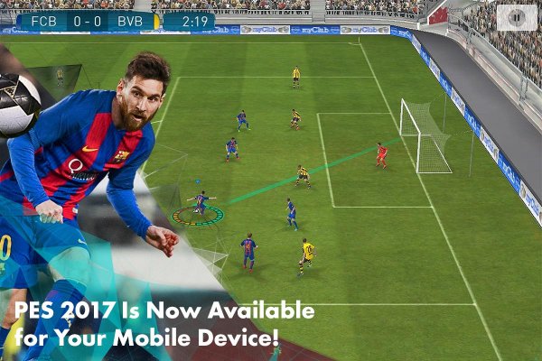 PES 2017 принесет полноценный футбол на смартфоны и планшеты