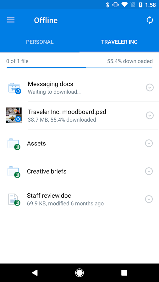 скачать dropbox android