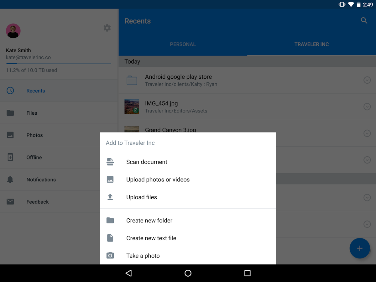 dropbox скачать android