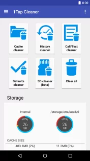 1Tap Cleaner 4.69. Скриншот 1