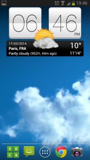 Sense V2 flip clock & weather 8.35.1. Скриншот 1