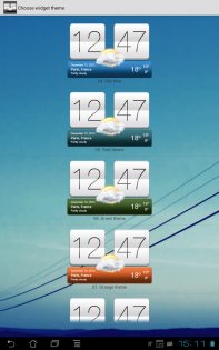 Sense V2 flip clock & weather 7.10.2. Скриншот 12