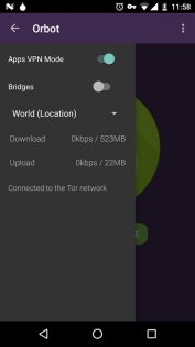 Orbot 17.3.2. Скриншот 3