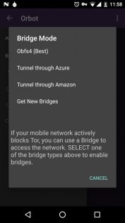 Orbot 17.3.2. Скриншот 5