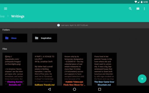 JotterPad – сценарии, повести 14.5.1. Скриншот 11