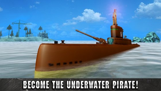 Pirate Submarine Simulator 3D 1.1. Скриншот 4