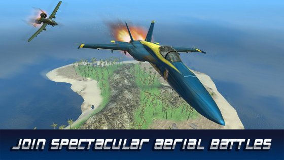 F18 Airplane Flight Simulator 1.0. Скриншот 1