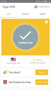 Yoga VPN 8.6.050. Скриншот 1