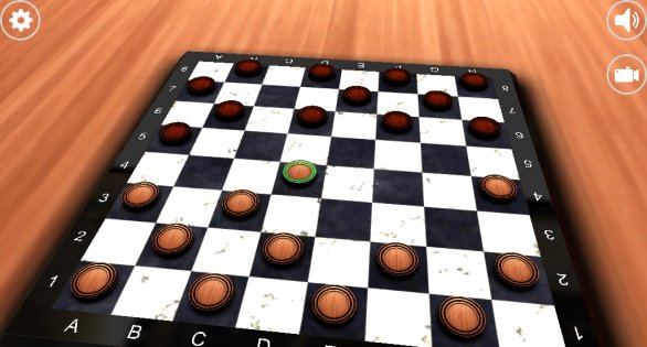 Checkers 3D Free 1.0.2. Скриншот 1