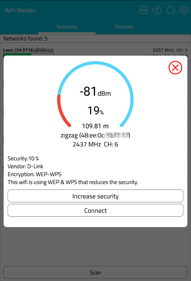 Скачать WiFi Warden 1.9 для Android - 613 x 900 png 77kB