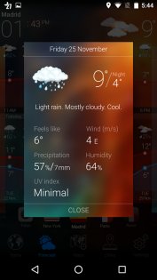 Weather Now 0.3.74. Скриншот 5