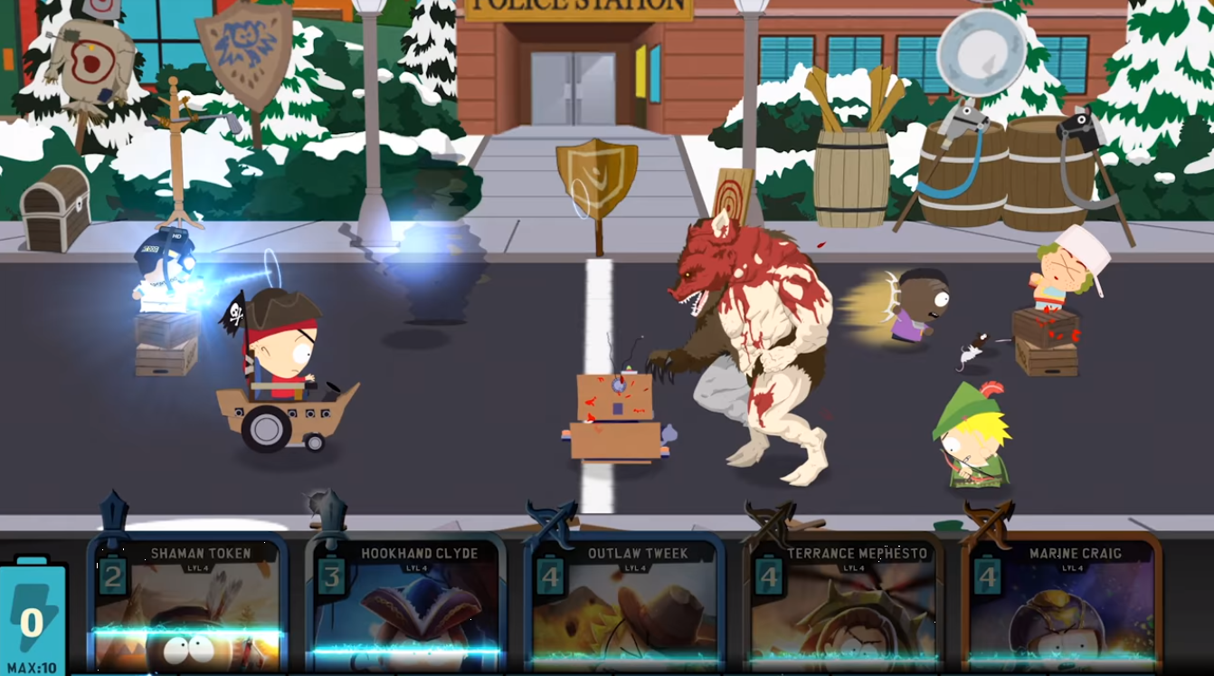 Игры разрушители играть. Южный парк фон Дестроер. Челмедведосвин Южный парк разрушитель мобил. South Park: Phone Destroyer игра. South Park игра 1998
