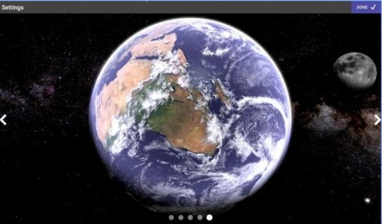 Земля и Луна живые обои 3.1. Скриншот 3