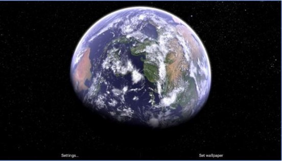 Земля и Луна живые обои 3.1. Скриншот 4