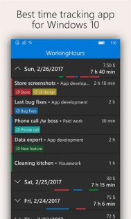 WorkingHours 1.3.3.0. Скриншот 1