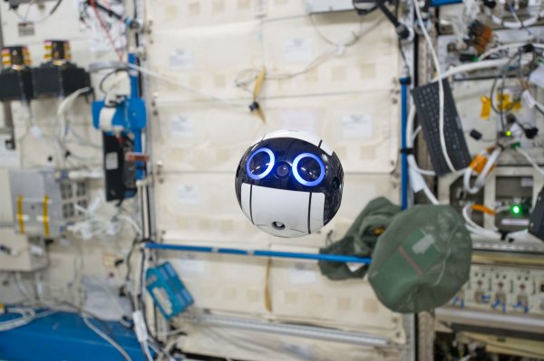 Японский робот-беспилотник помогает космонавтам на МКС