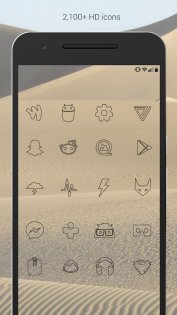 Lines Dark – Icon Pack 3.6.1. Скриншот 3