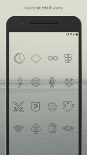 Lines Dark – Icon Pack 3.6.1. Скриншот 5