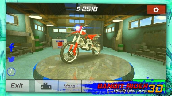Bandit Rider 3D: smash cops racing 1.1. Скриншот 11