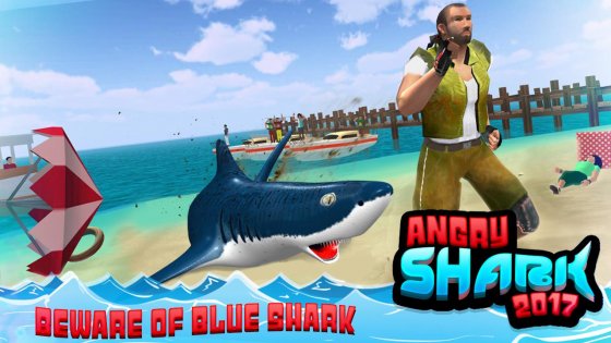 Angry Shark 2017: Simulator Game 1.5. Скриншот 5