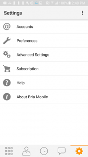 Bria Mobile 6.14.2. Скриншот 6