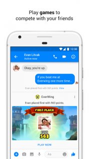 Facebook* Messenger 502.0.0.64.109. Скриншот 5