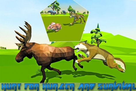 Wolf Simulator Fantasy Jungle 6.0. Скриншот 1