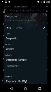 Onemp Music Player 2.2.6. Скриншот 5