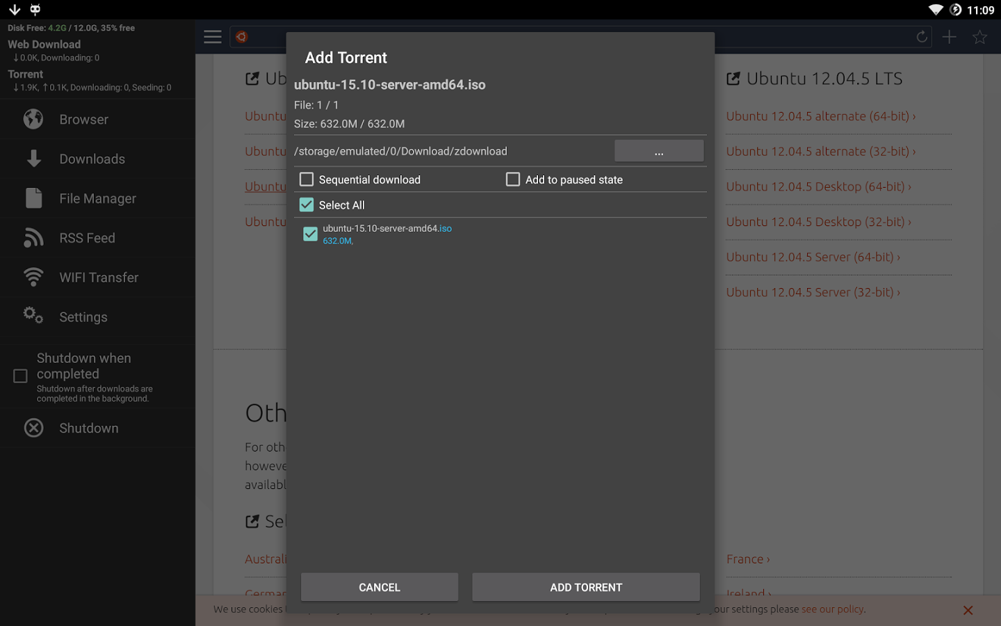 скачать клиент торрент для андроид Скачать µtorrent 5. 0. 4 для android.