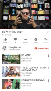 YouTube 20.18.34. Скриншот 2