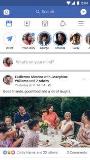 Facebook* 511.0.0.73.36. Скриншот 2