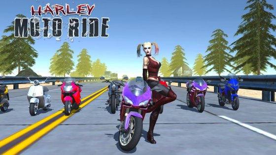 Harley Moto Ride 3D 2.0. Скриншот 1