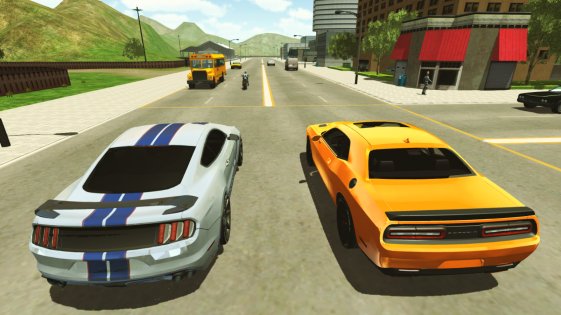 City Muscle Car Driving simulator 2017 2.01. Скриншот 2